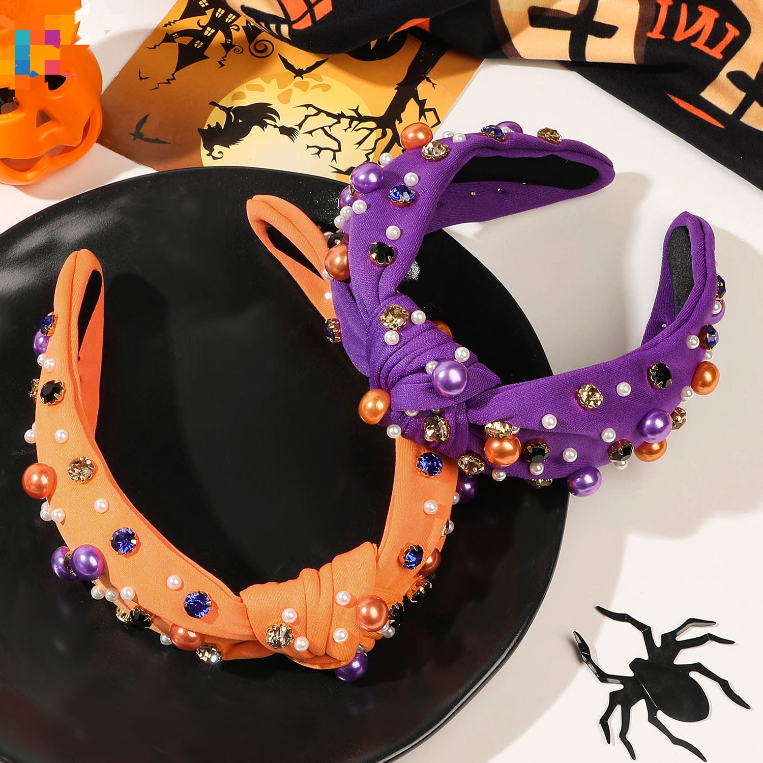 Wholesale Halloween Diamond Pearl Headband